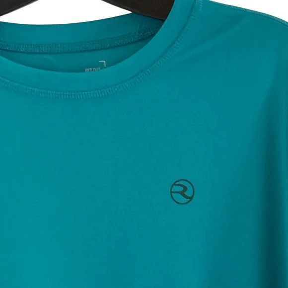 Reel Life Jax Beach UPF50 Tee Mens Large Teal Long Sleeve Graphic Performance - Picture 9 of 16